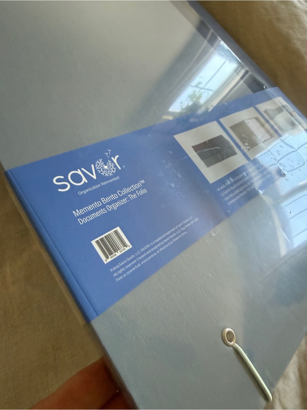 NWT Savor Document Organizer Folio in Slate Gray - Picture 13 of 16
